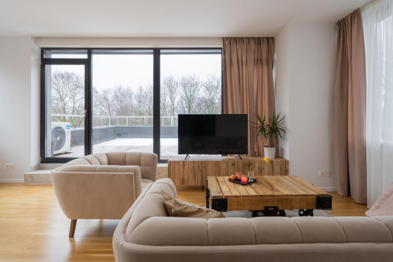 1-Bedroom Penthouse With Underground Parking Riga Dış mekan fotoğraf